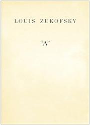 Cover of 'A' by Louis Zukofsky
