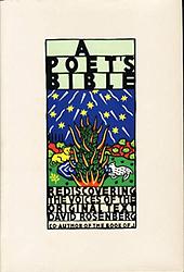 Cover of 'The Poet’s Bible' by David Rosenberg