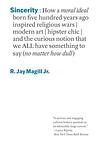 Cover of 'Sincerity' by R. Jay Magill Jr.