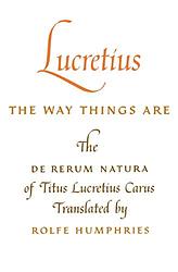 Cover of 'De Rerum Natura' by Lucretius