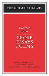 Cover of 'Poems Of Gottfried Benn' by Gottfried Benn