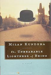 Cover of 'The Unbearable Lightness of Being' by Milan Kundera