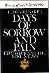 Cover of 'Days of Sorrow and Pain' by Leonard Baker