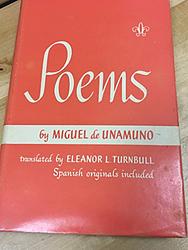 Cover of 'Poems' by Miguel de Unamuno