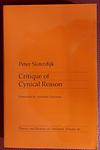 Cover of 'Critique Of Cynical Reason' by Peter Sloterdijk