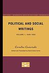 Cover of 'Political And Social Writings' by Cornelius Castoriadis