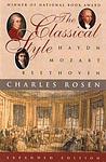 Cover of 'The Classical Style' by Charles Rosen