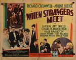 Cover of 'When Strangers Meet' by Peter     Stark