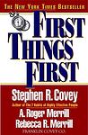 Cover of 'First Things First' by Stephen R. Covey