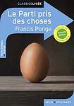 Cover of 'Le Parti Pris Des Choses' by Francis Ponge