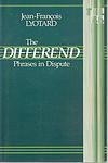 Cover of 'The Differend' by Jean-François Lyotard