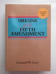 Cover of 'Origins of the Fifth Amendment' by Leonard W. Levy