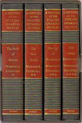 Cover of 'A History of the English-Speaking Peoples' by Winston Churchill