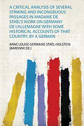Cover of 'On Germany' by Germaine de Staël