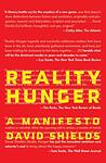 Cover of 'Reality Hunger' by David Shields