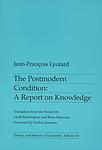 Cover of 'The Postmodern Condition' by Jean-François Lyotard