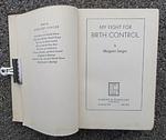 Cover of 'My Fight for Birth Control' by Margaret Sanger