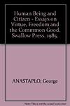 Cover of 'Human Being And Citizen' by George Anastaplo