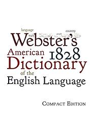 Cover of 'Webster's Dictionary' by Noah Webster