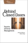 Cover of 'Behind Closed Doors' by Johanna Rothman