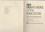 Cover of 'The Heirs Of The Kingdom' by Zoe Oldenbourg