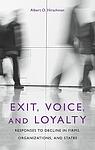 Cover of 'Exit, Voice, And Loyalty' by Albert Hirschman