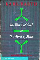 Cover of 'The Word of God and the Word of Man' by Karl Barth