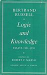 Cover of 'Logic And Knowledge' by Bertrand Russell