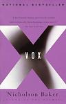 Cover of 'Vox' by Nicholson Baker