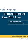Cover of 'The Apriori Foundations Of The Civil Law' by Adolf Reinach