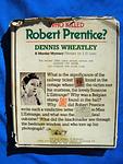 Cover of 'Who Killed Robert Prentice?' by Dennis Wheatley