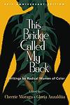 Cover of 'This Bridge Called My Back' by Cherríe Moraga, Gloria Anzaldúa