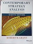 Cover of 'Contemporary Strategy Analysis' by Adam M. Grant