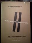 Cover of 'Selected Prose' by Hugo von Hofmannsthal
