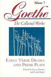 Cover of 'Verse Plays' by Johann Wolfgang von Goethe