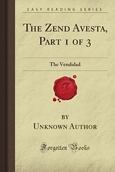 Cover of 'Avesta' by Zoroastrian scripture