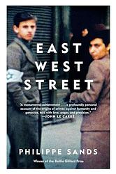 Cover of 'East West Street' by Philippe Sands