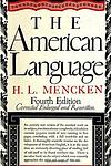 Cover of 'The American Language' by H. L. Mencken
