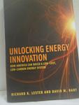 Cover of 'Unlocking Energy Innovation' by Richard K. Lester