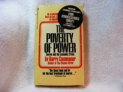 Cover of 'The Poverty of Power' by Barry Commoner
